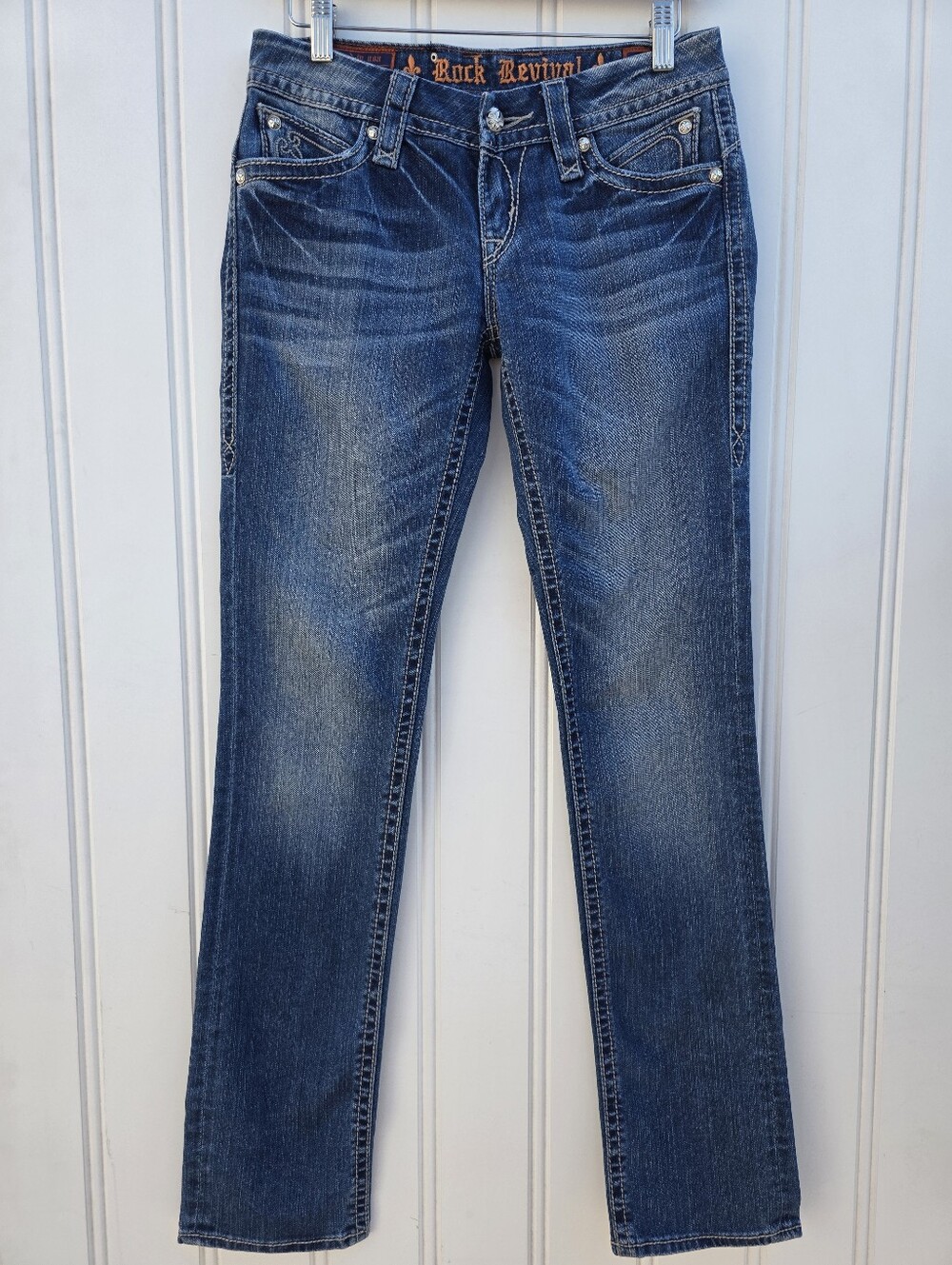 Rock Revival Sasha Straight Denim Jeans Size 27X32